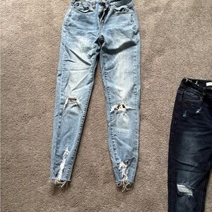 Distressed Light Blue Women's Jeans